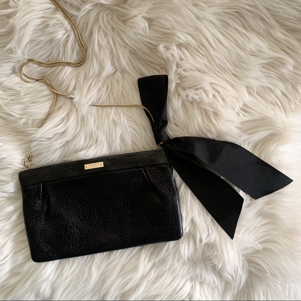 Kate Spade Rare Black Leather Shoulder Bag Gem